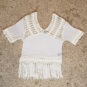 Cliche' | Fringed Shirt Size M